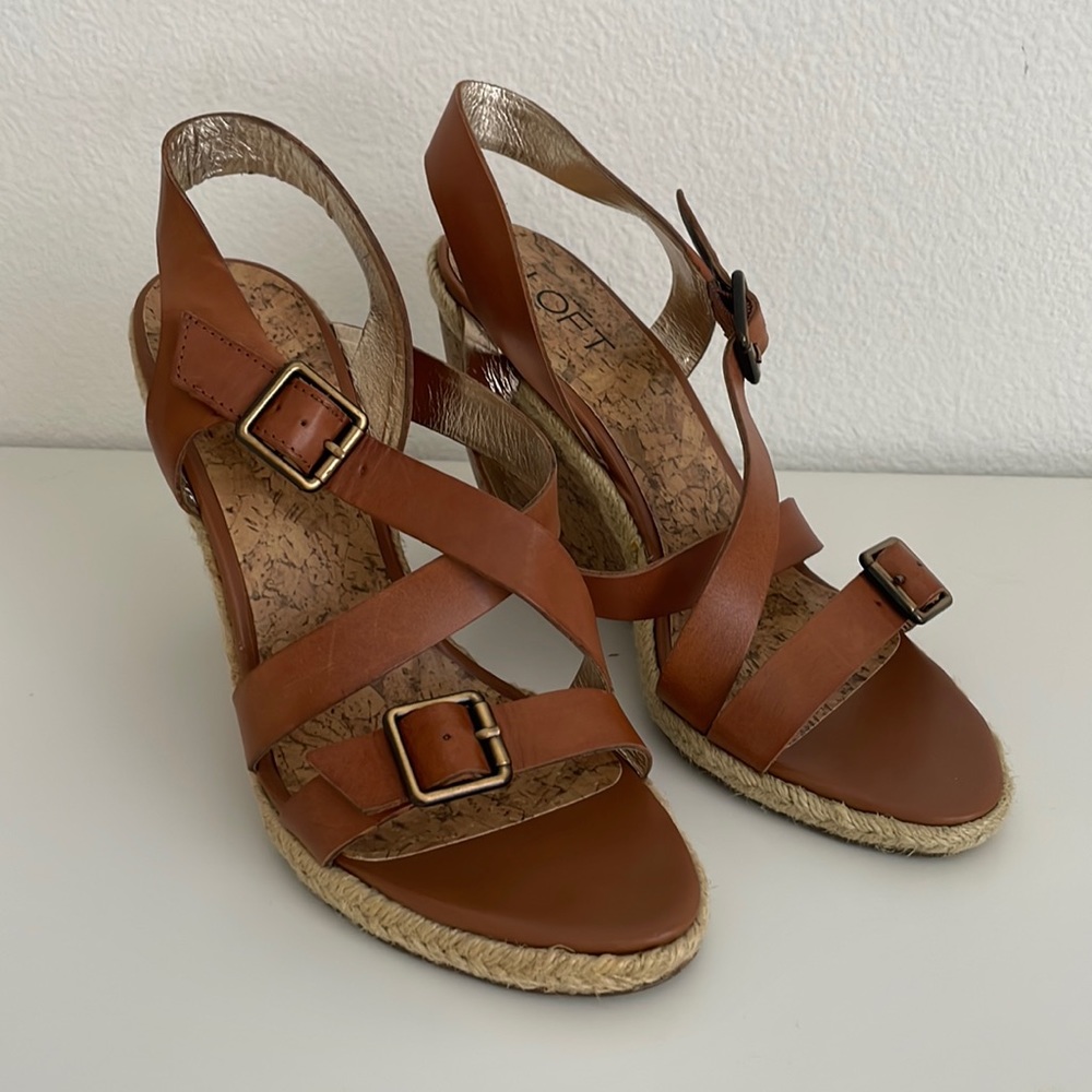 Ann Taylor Loft wedge sandals 8M